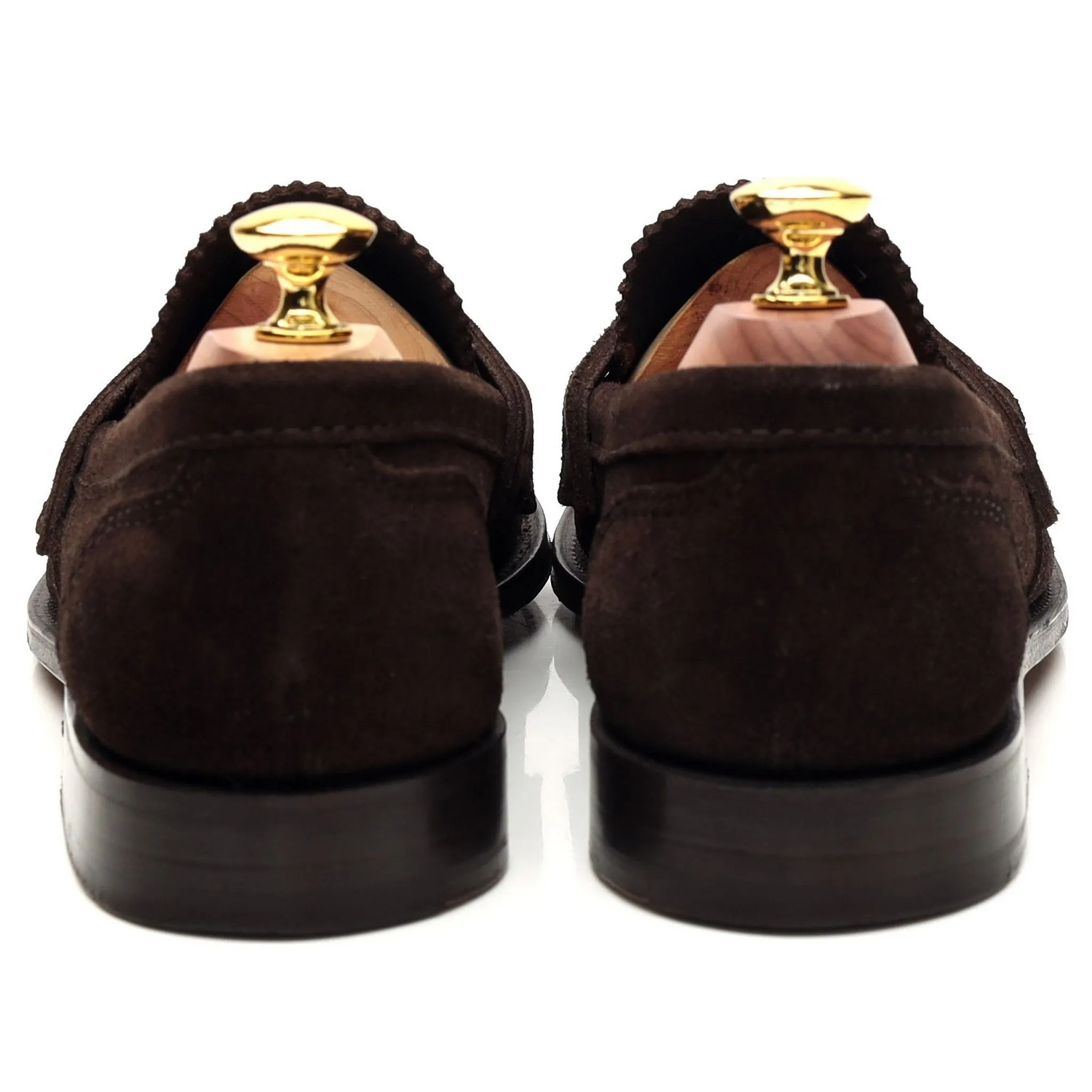'Arena' Dark Brown Suede Loafers UK 7 G