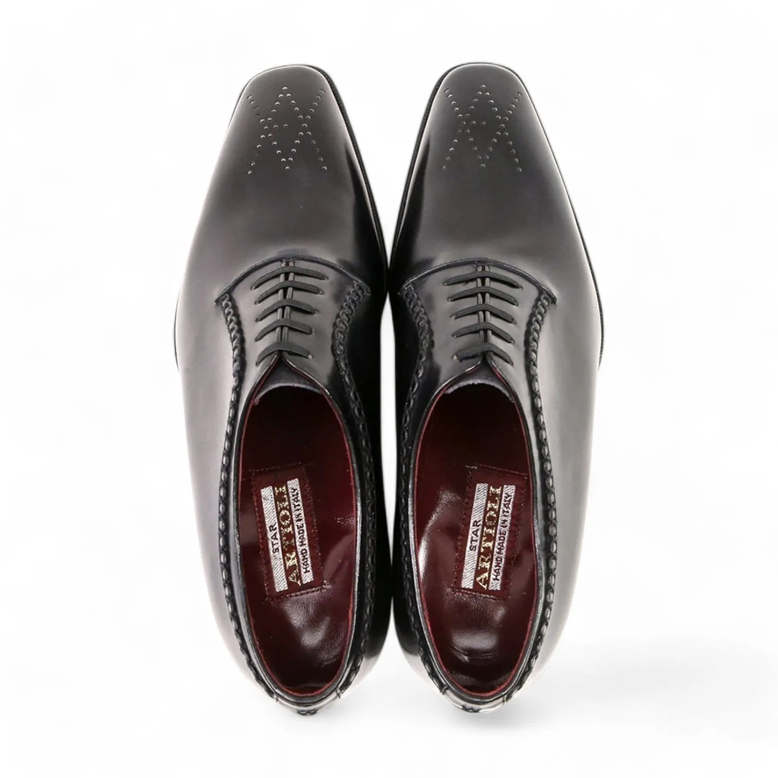 Artioli Gerardo Men's Shoes Buffered Calf-Skin Leather Whole Cut Oxfords (ART1068)