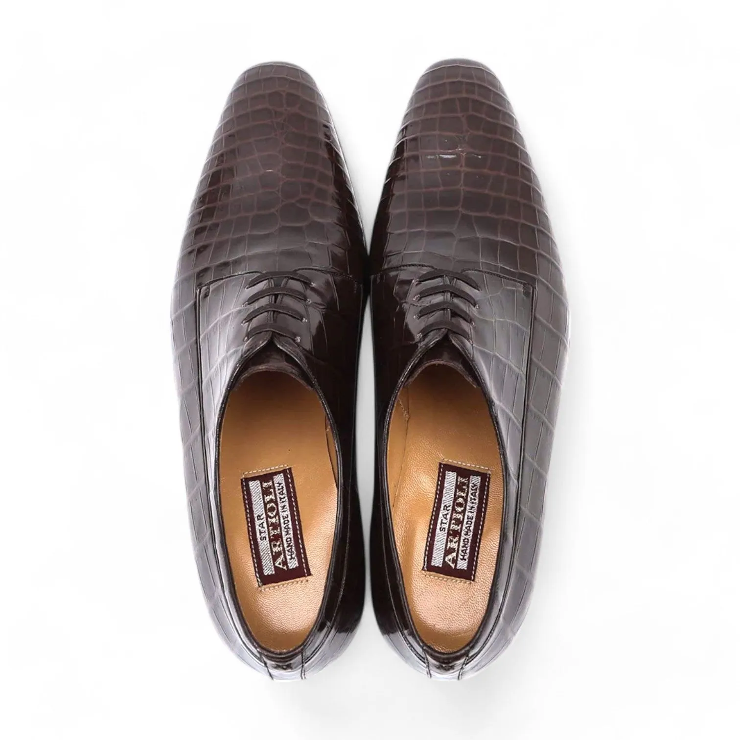 Artioli Leandro Men's Shoes Exotic Alligator Derby (ART1083)