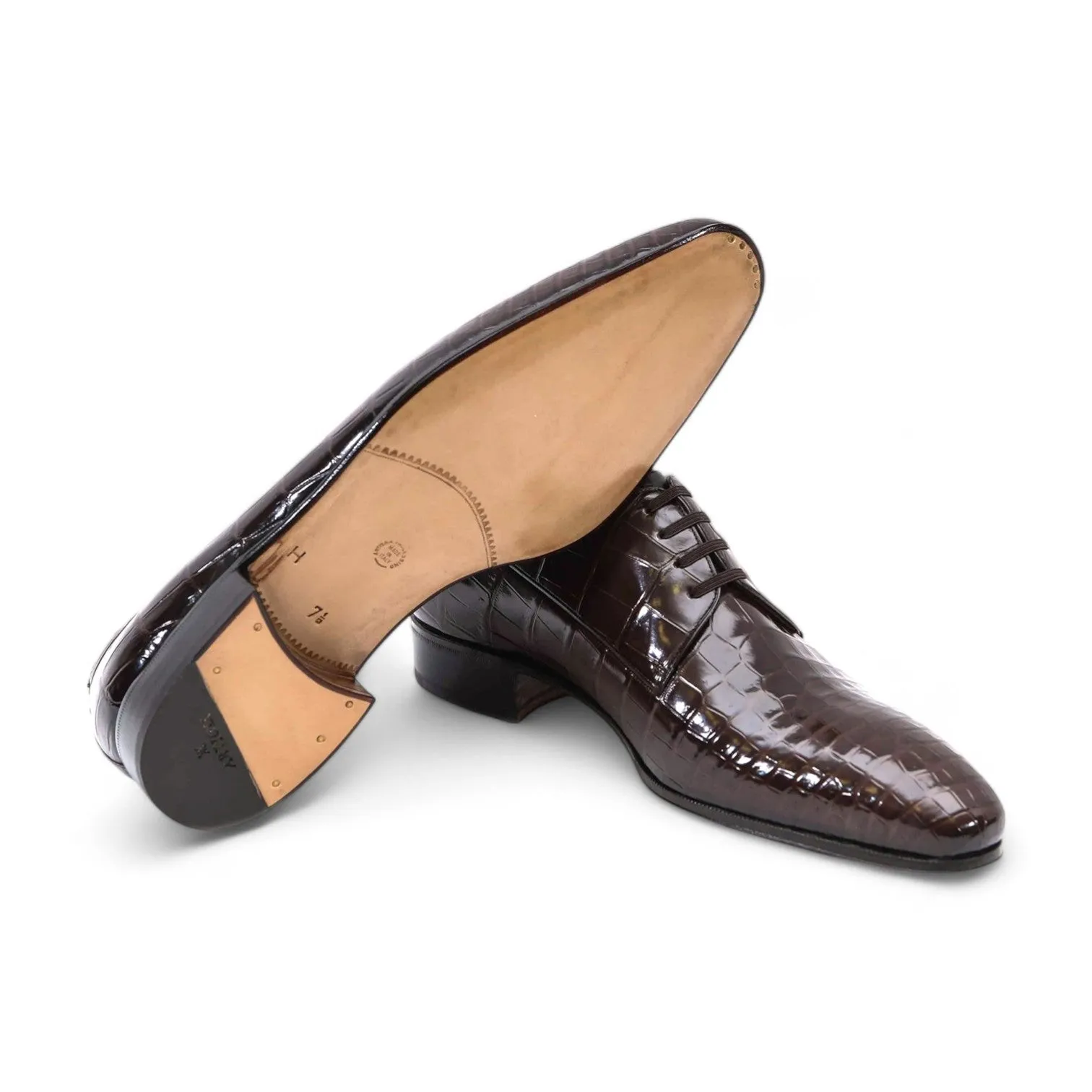 Artioli Leandro Men's Shoes Exotic Alligator Derby (ART1083)