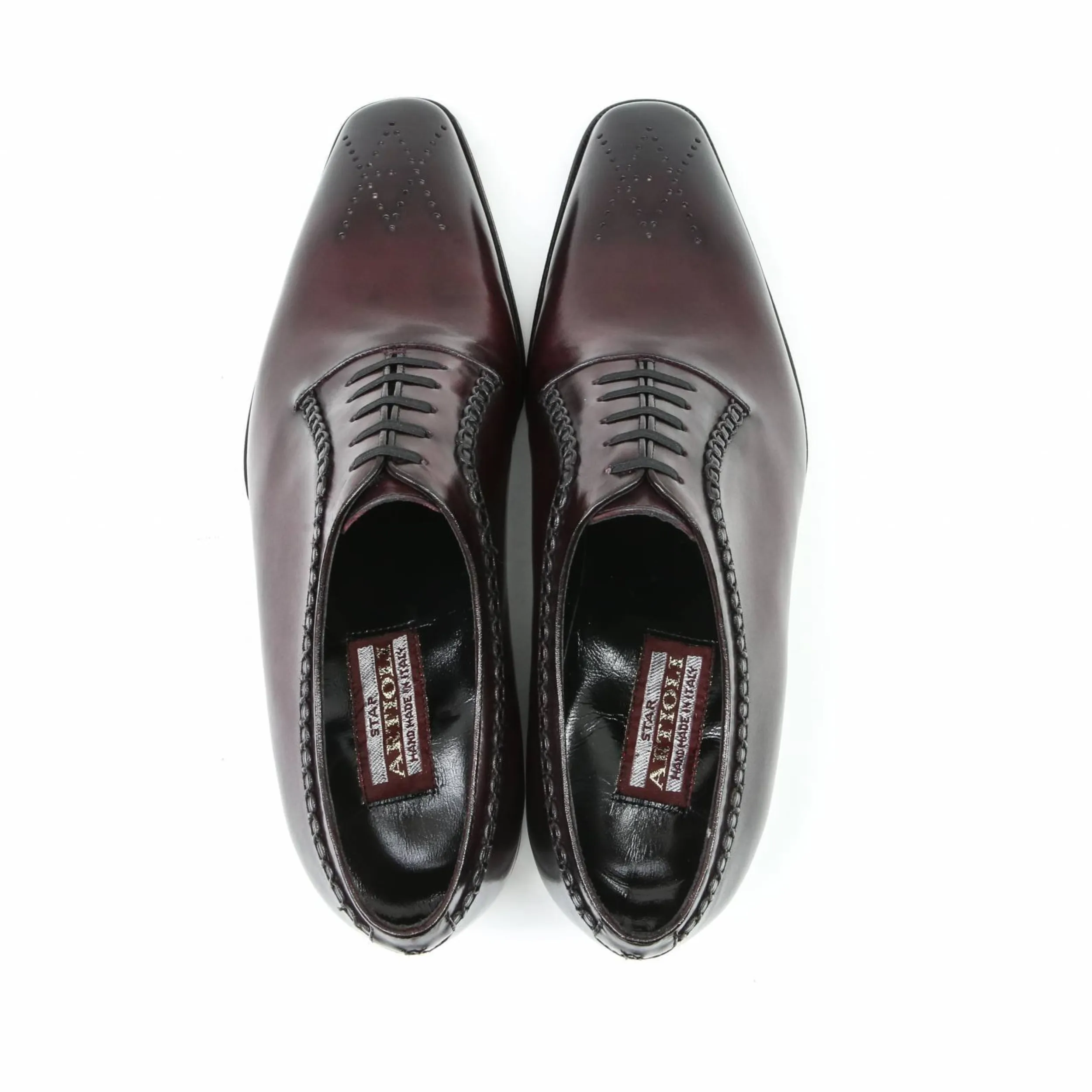 Artioli Raimondo Men's Shoes Buffered Calf-Skin Leather Whole Cut Oxfords (ART1067)