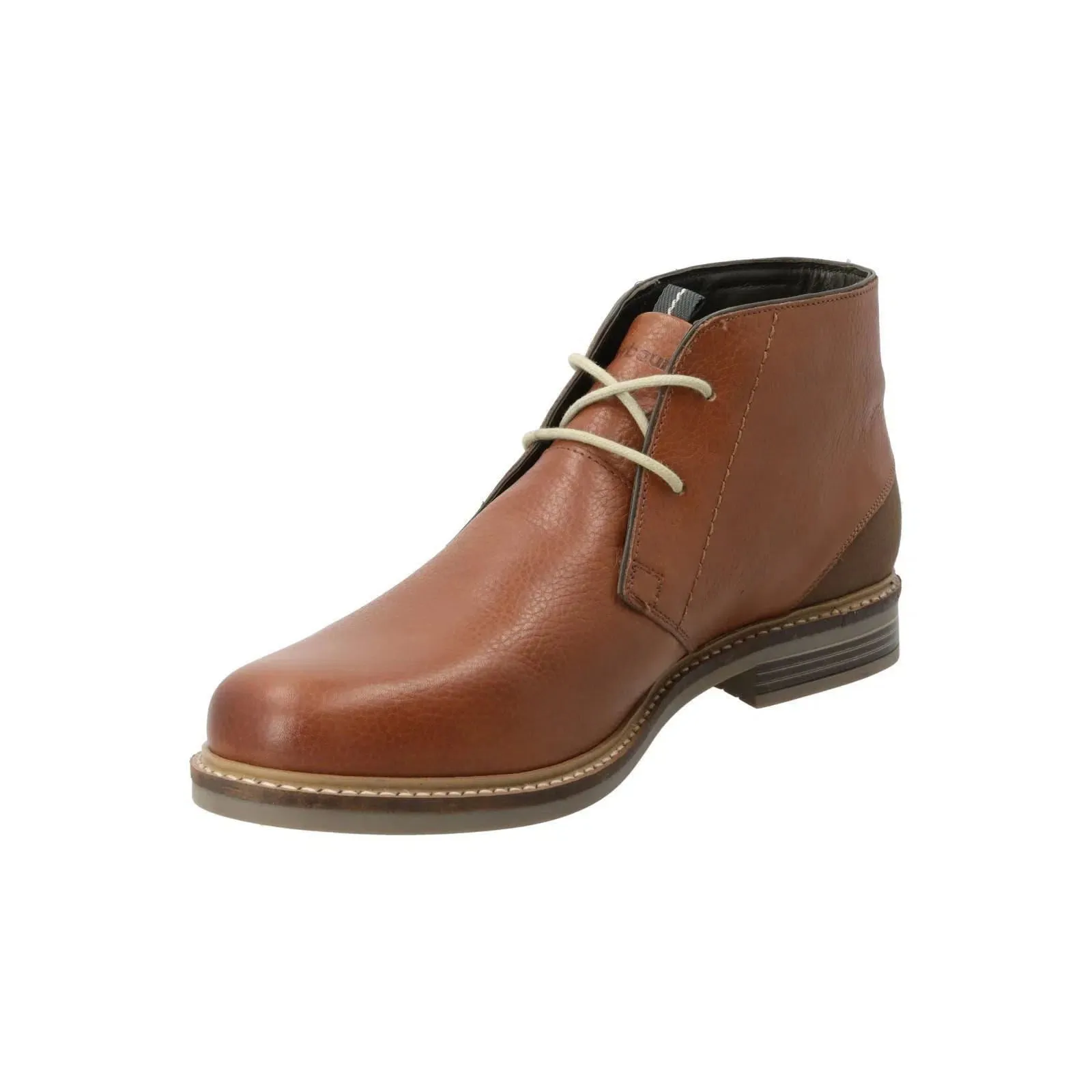 BARBOUR Redhead Chukka Boots Lace Up Leather Tan