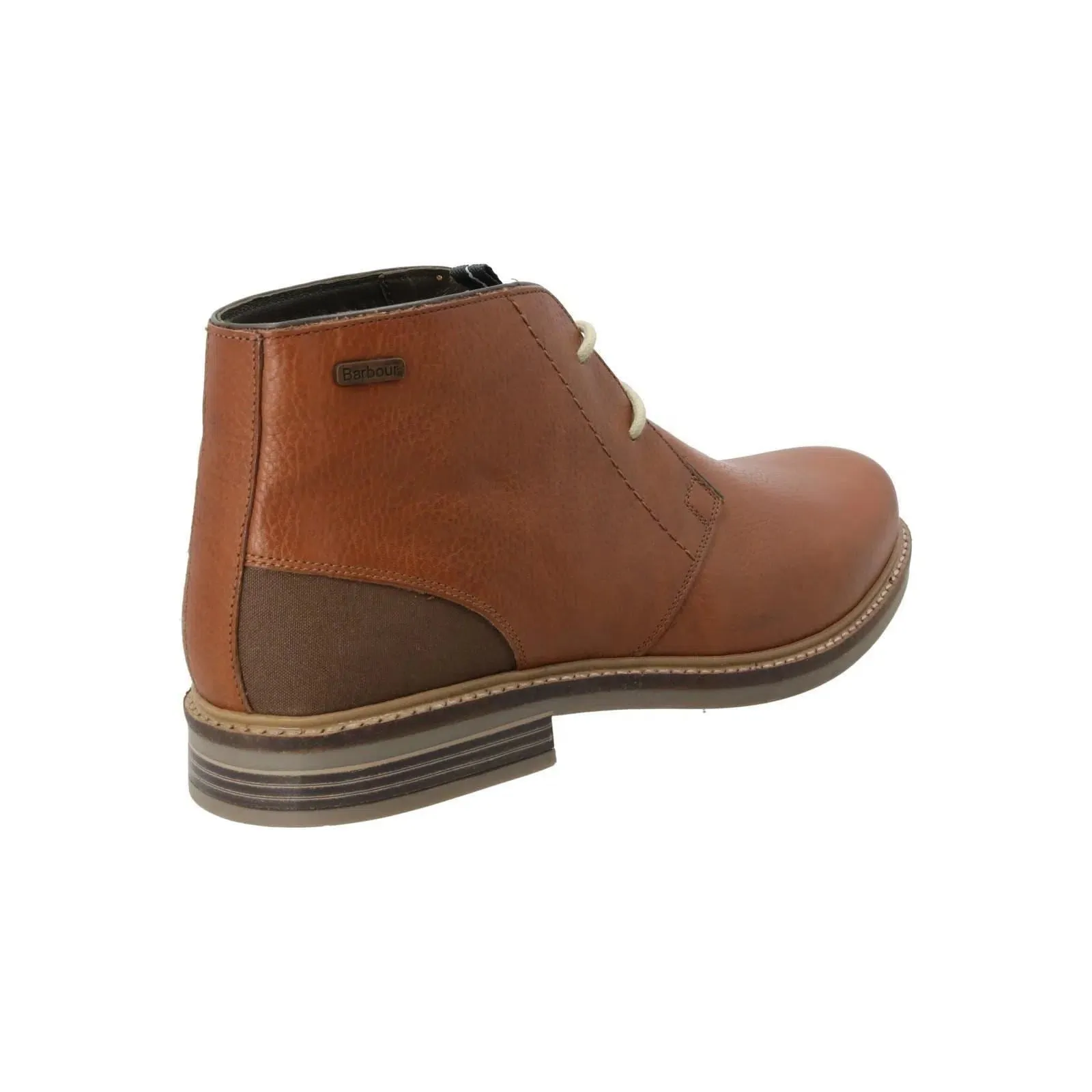 BARBOUR Redhead Chukka Boots Lace Up Leather Tan