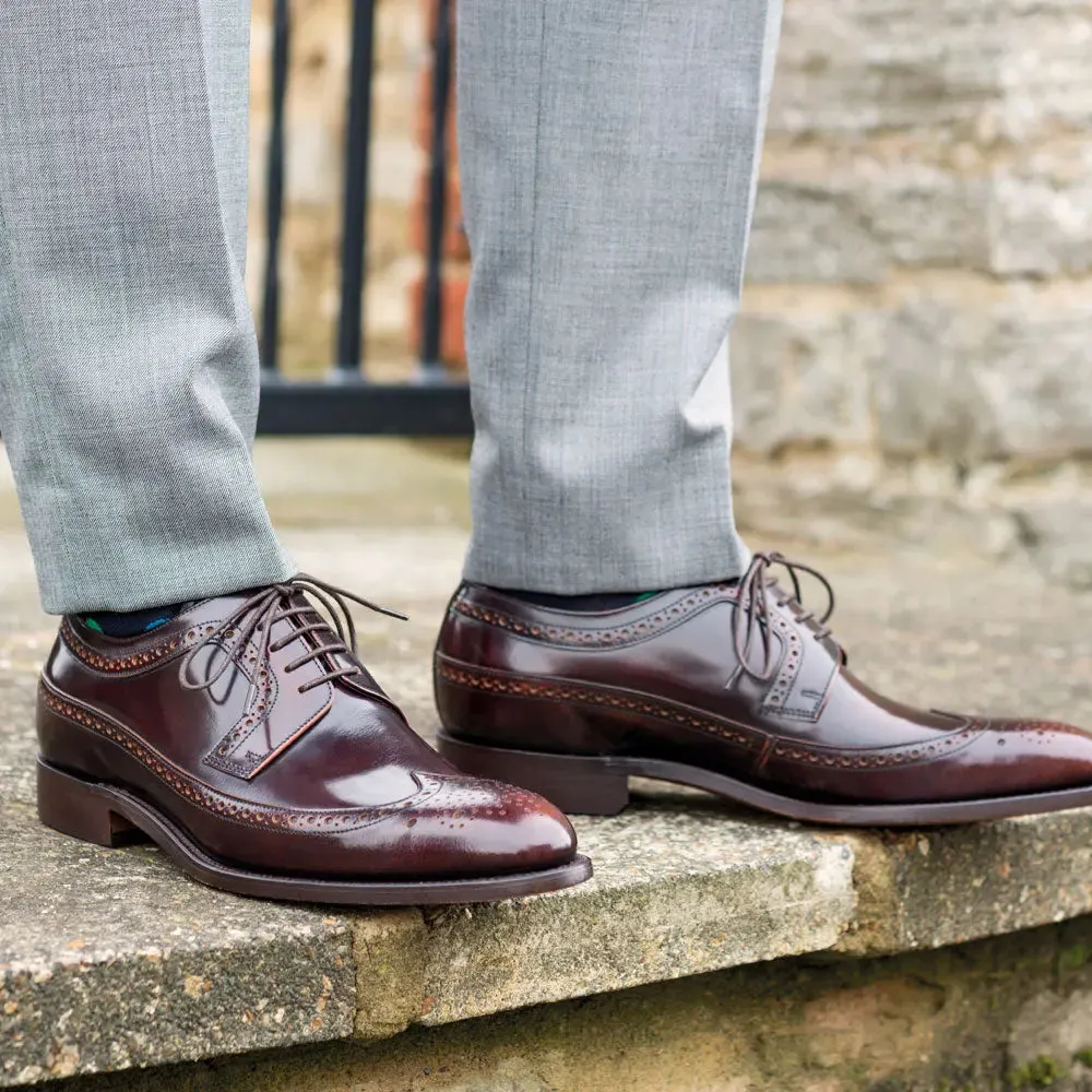 BARKER Woodbridge Shoes - Mens Brogues - Brandy Polish