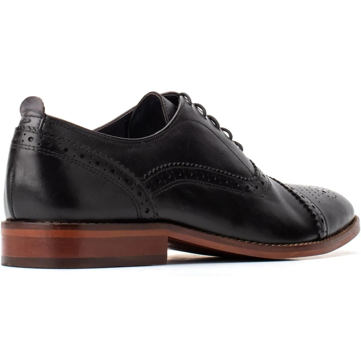 Base London Cast Waxy Brogue Shoe
