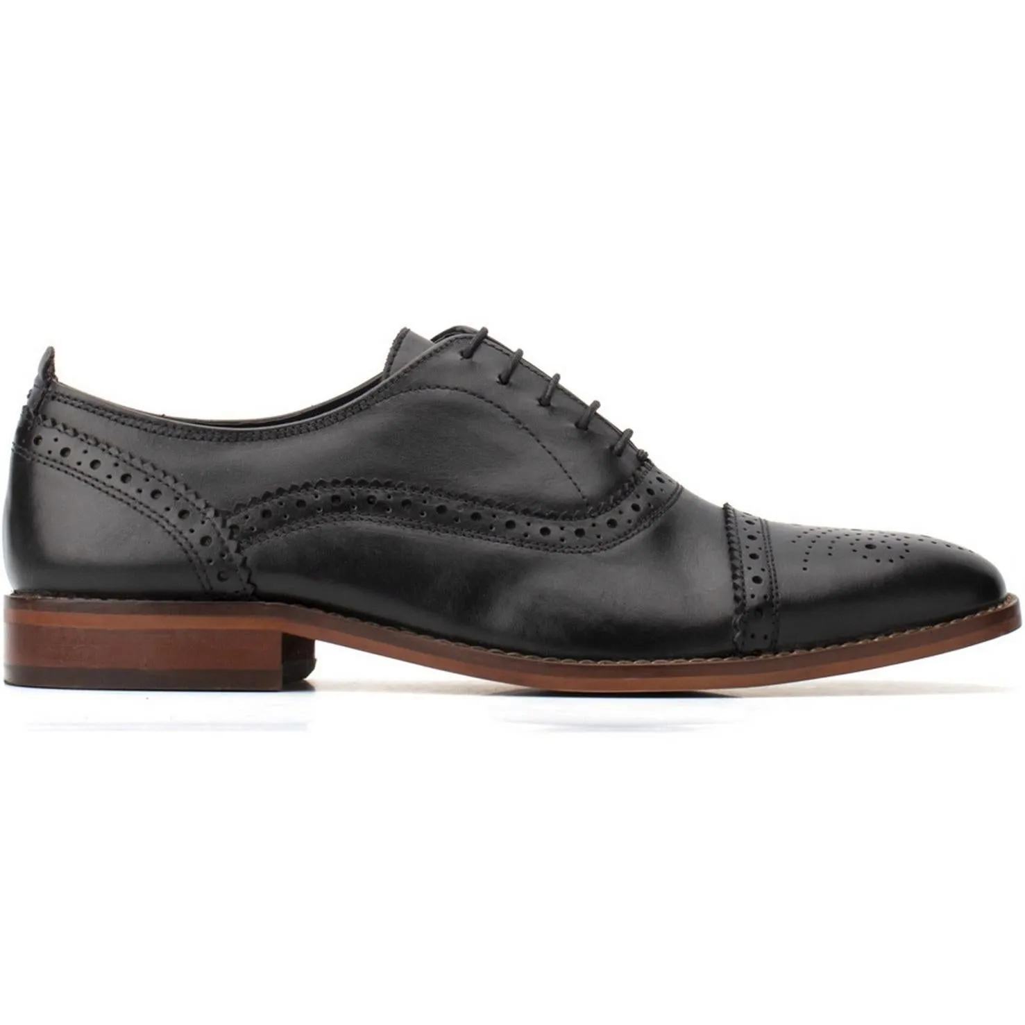 Base London Cast Waxy Brogue Shoe