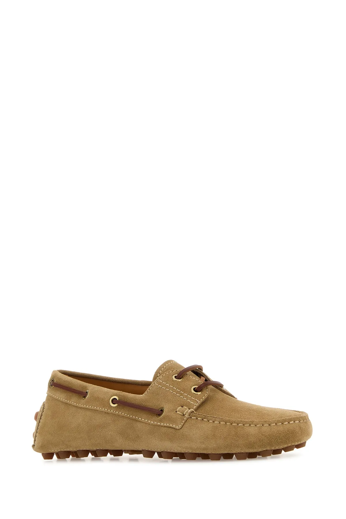 Beige suede Bubble loafers