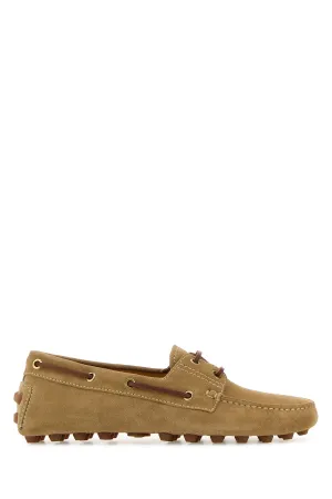 Beige suede Bubble loafers