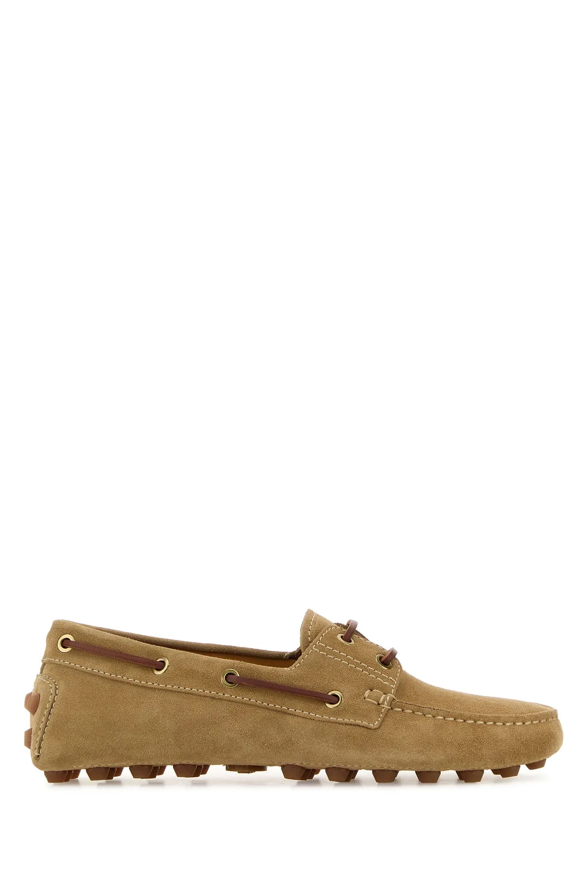 Beige suede Bubble loafers