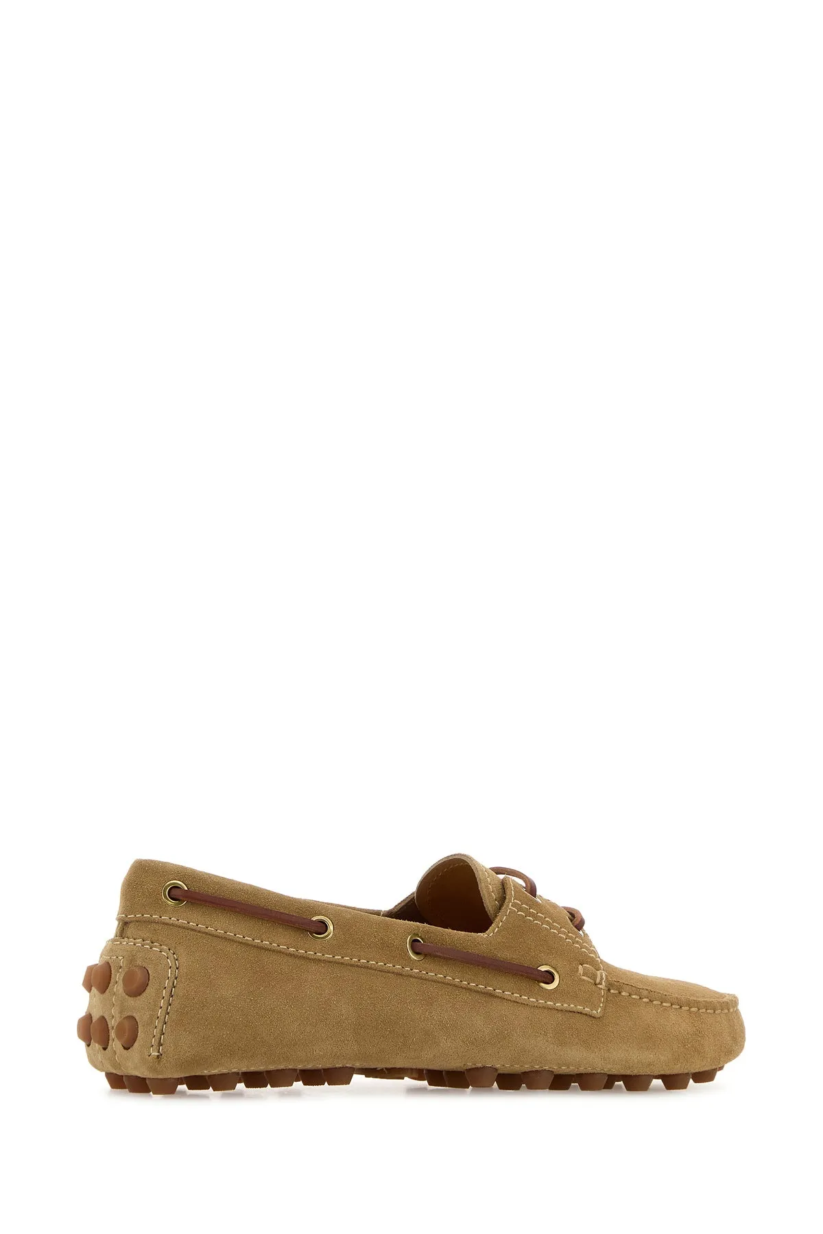 Beige suede Bubble loafers