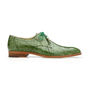 Belvedere Lago 14010 Men's Shoes Genuine Alligator Classic Derby (BV2613)