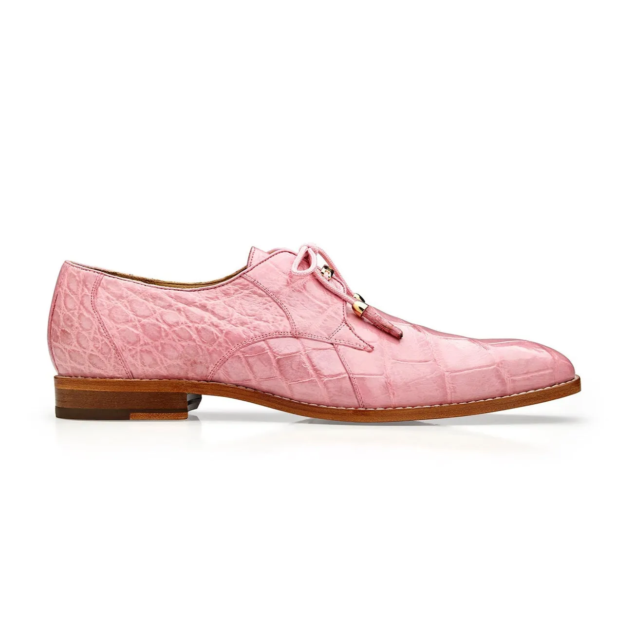 Belvedere Lago 14010 Men's Shoes Genuine Alligator Classic Derby (BV2613)
