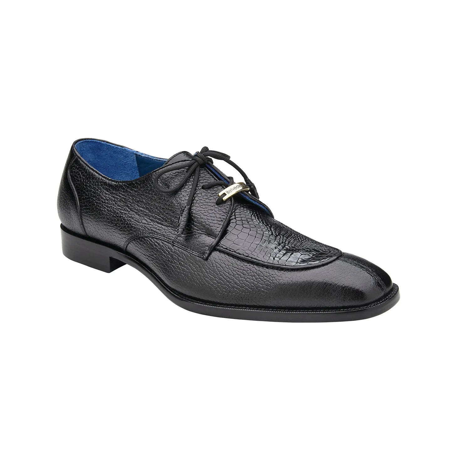 Belvedere Primo R83 Men's Shoes Alligator / Pebble Grain Leather Derby (BV3174)