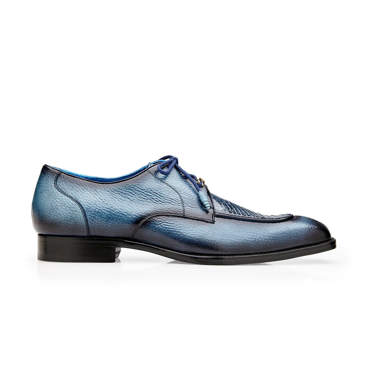 Belvedere Primo R83 Men's Shoes Alligator / Pebble Grain Leather Derby (BV3174)