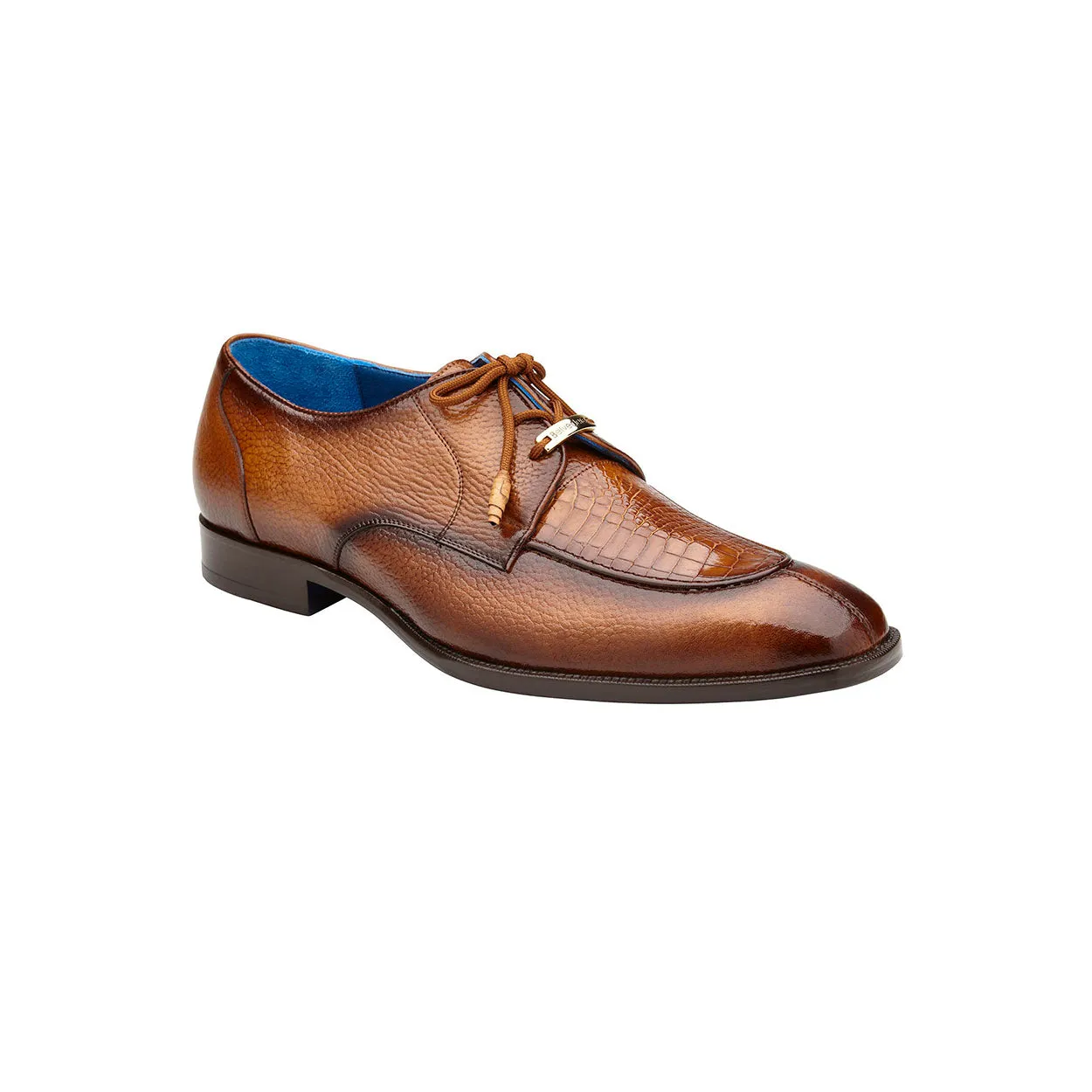 Belvedere Primo R83 Men's Shoes Alligator / Pebble Grain Leather Derby (BV3174)