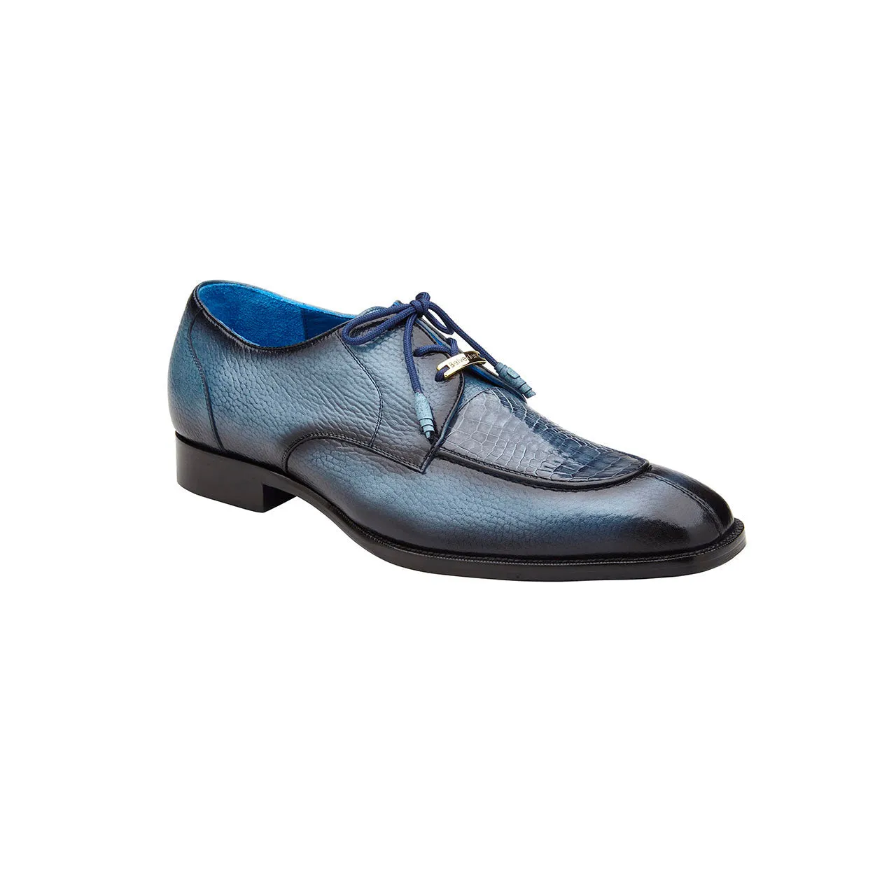 Belvedere Primo R83 Men's Shoes Alligator / Pebble Grain Leather Derby (BV3174)