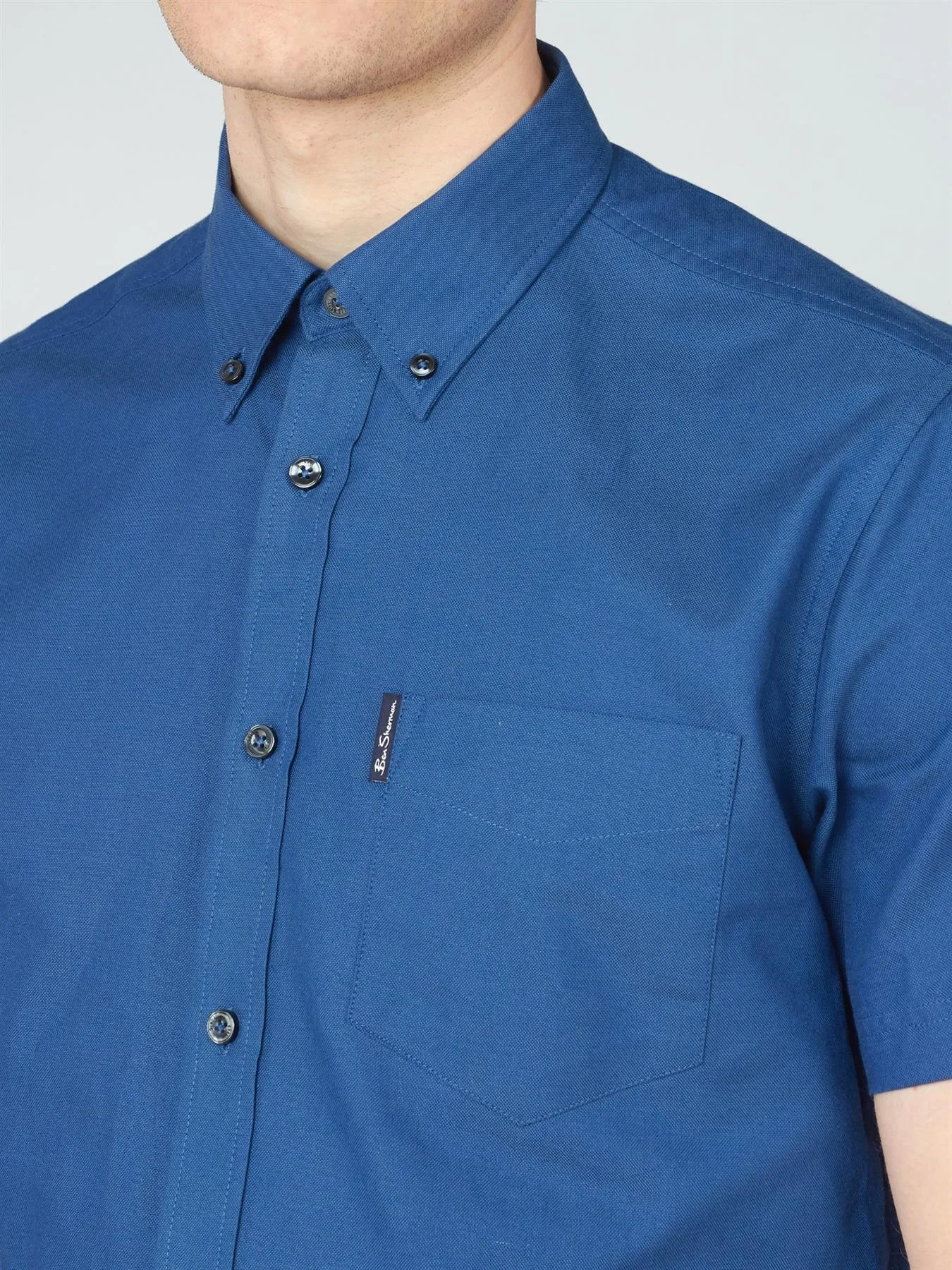 Ben Sherman Men's Regular Fit Short Sleeve Organic Cotton Oxford Shirt (0065095) M-XXL, 5 Colours