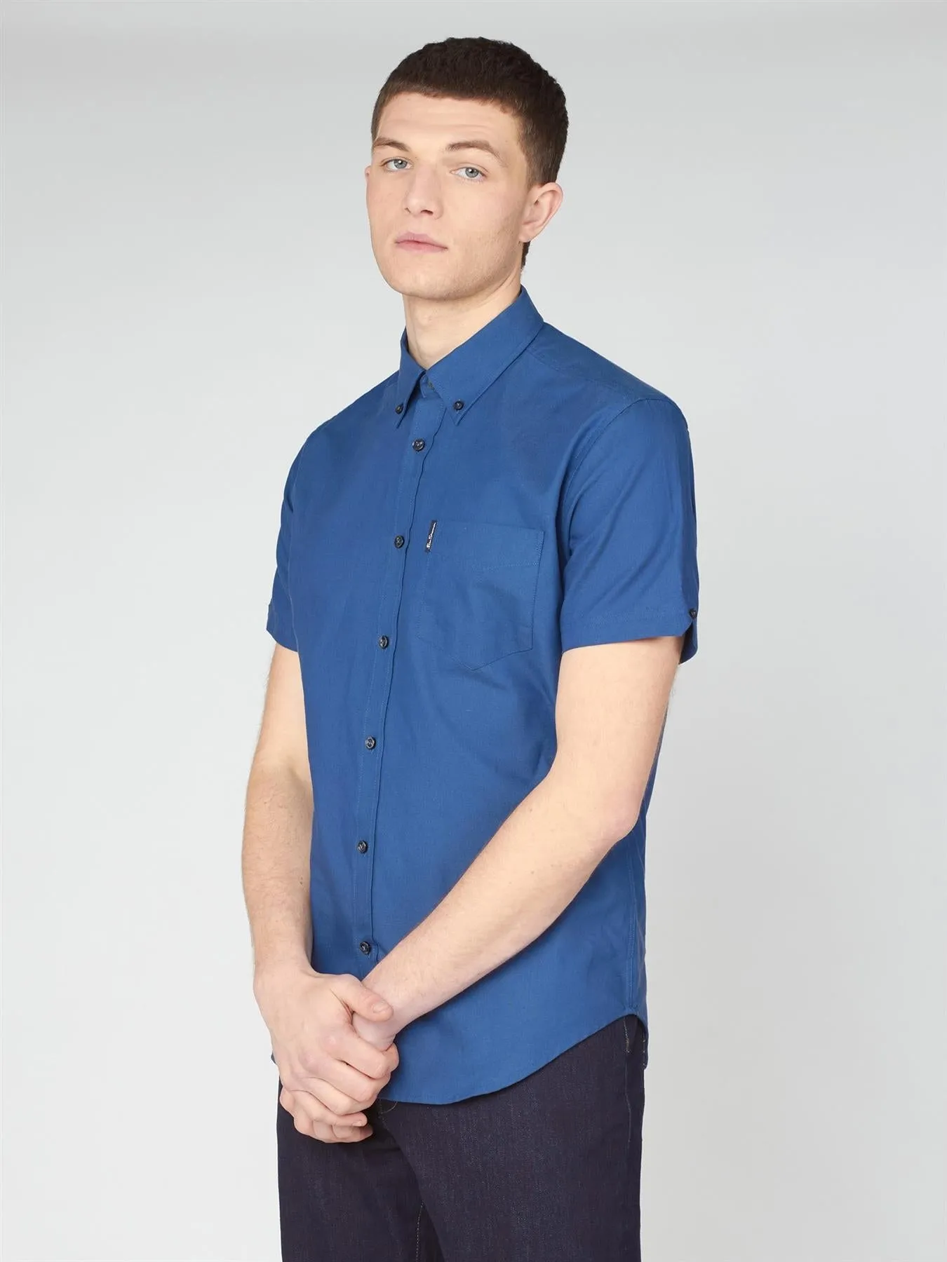 Ben Sherman Men's Regular Fit Short Sleeve Organic Cotton Oxford Shirt (0065095) M-XXL, 5 Colours