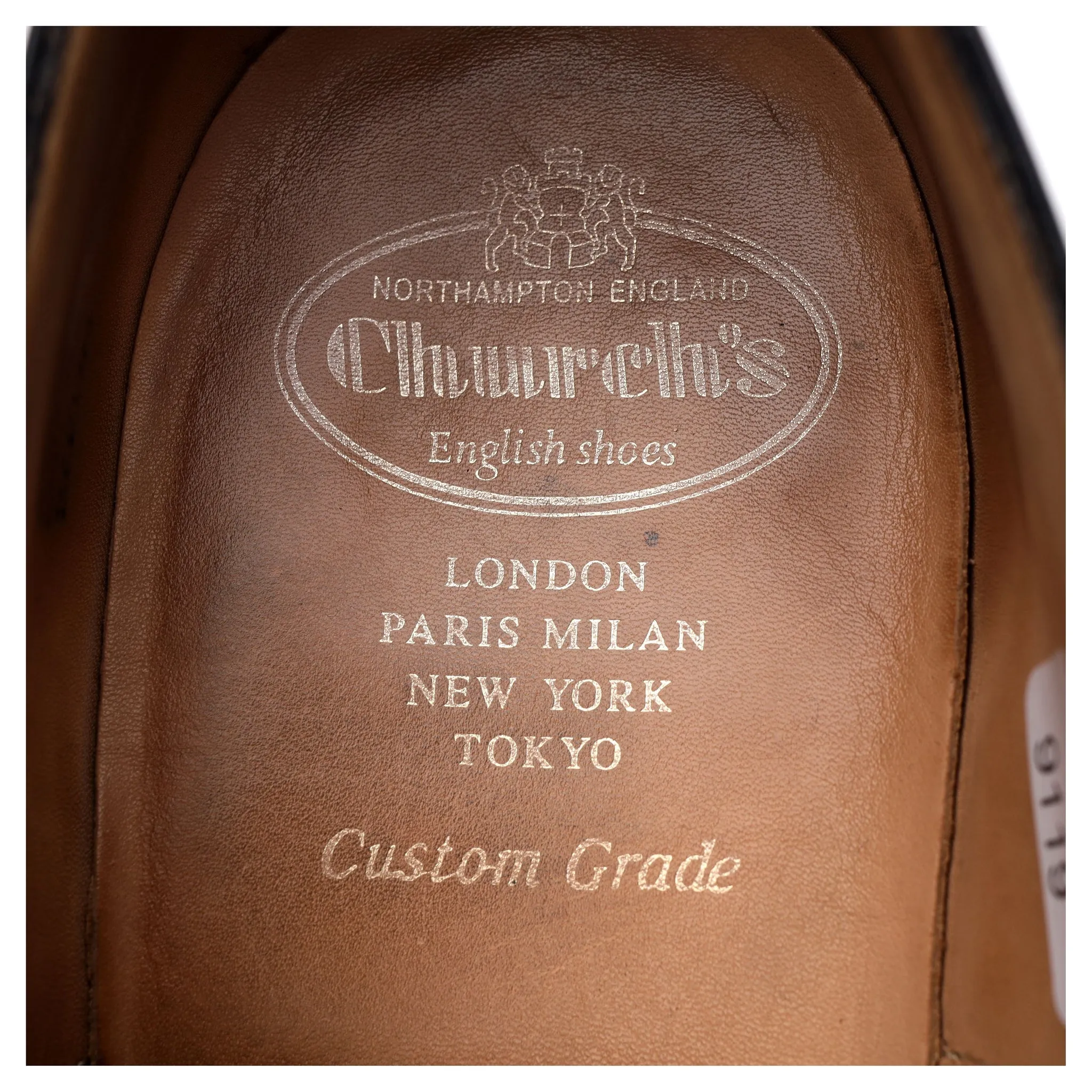 'Berlin' Black Leather Oxford Brogue UK 11 F