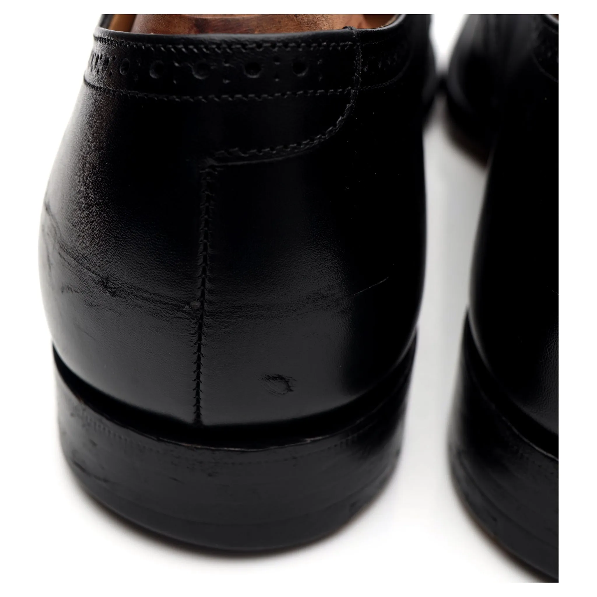 'Berlin' Black Leather Oxford Brogue UK 11 F