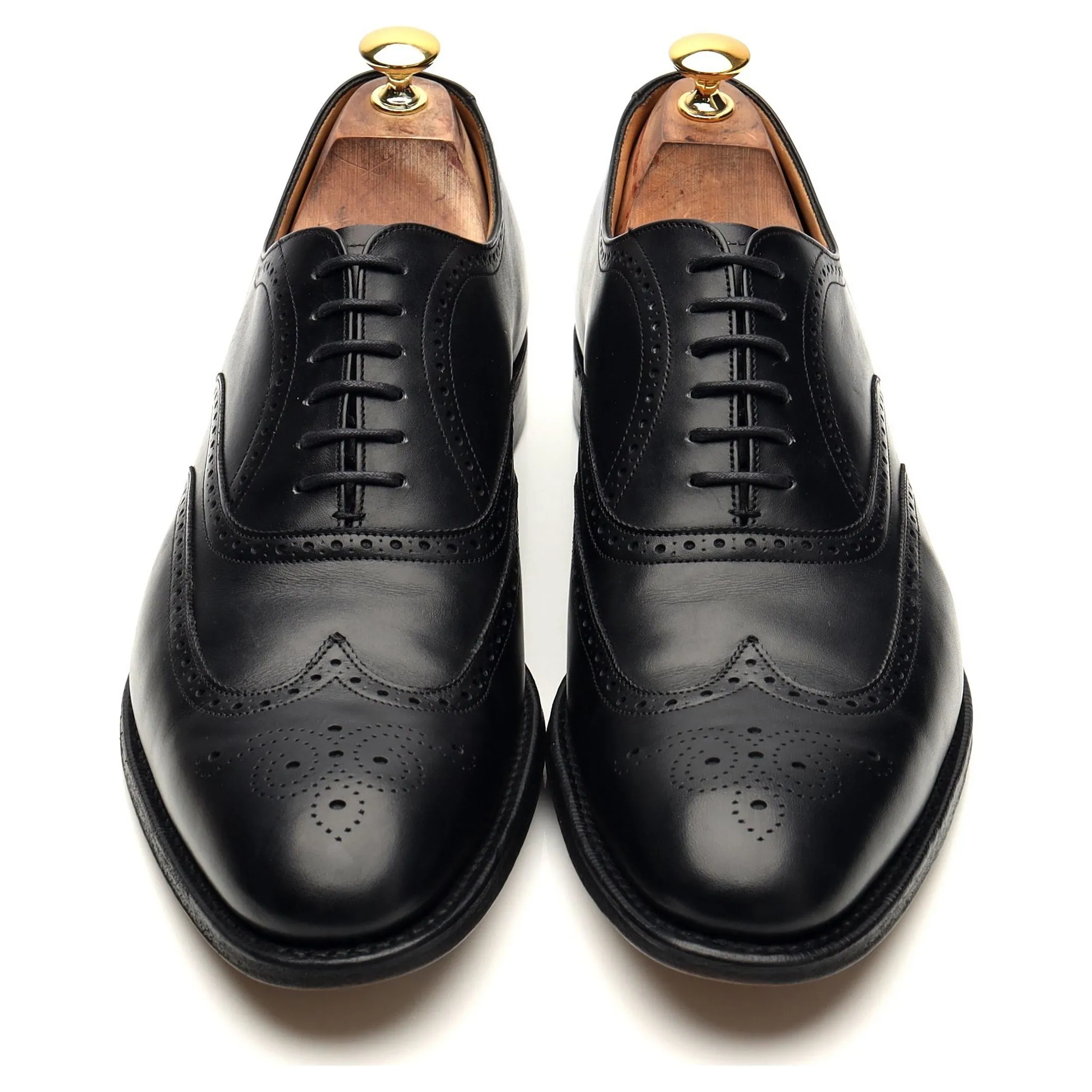'Berlin' Black Leather Oxford Brogue UK 11 F