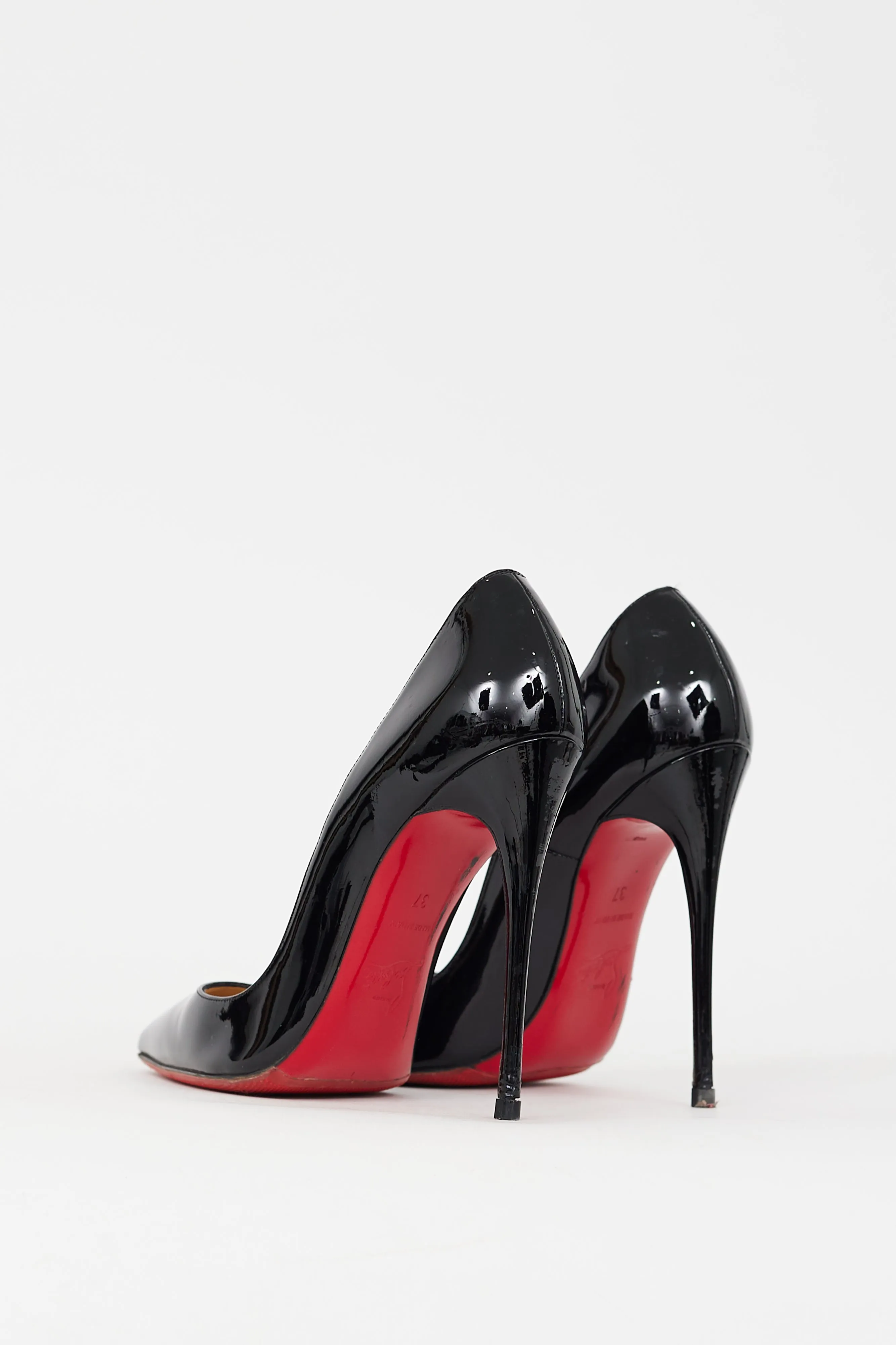 Black Patent Leather Kate 120 Pump
