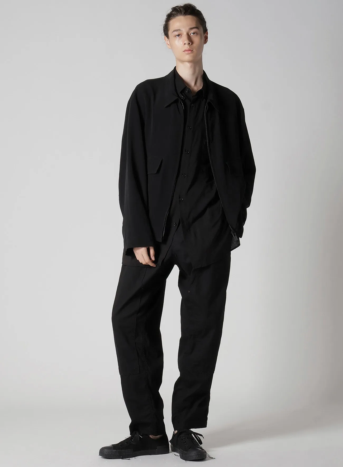 BLACK SCANDAL OXFORD DOUBLE KNEE WORK PANTS