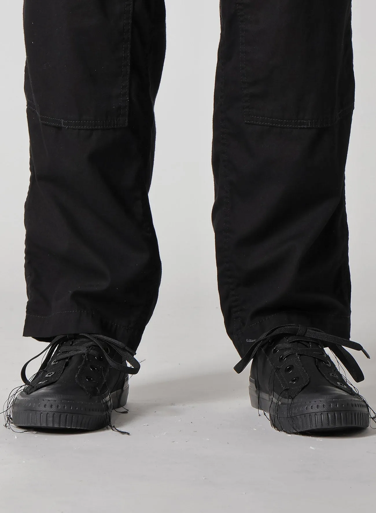 BLACK SCANDAL OXFORD DOUBLE KNEE WORK PANTS