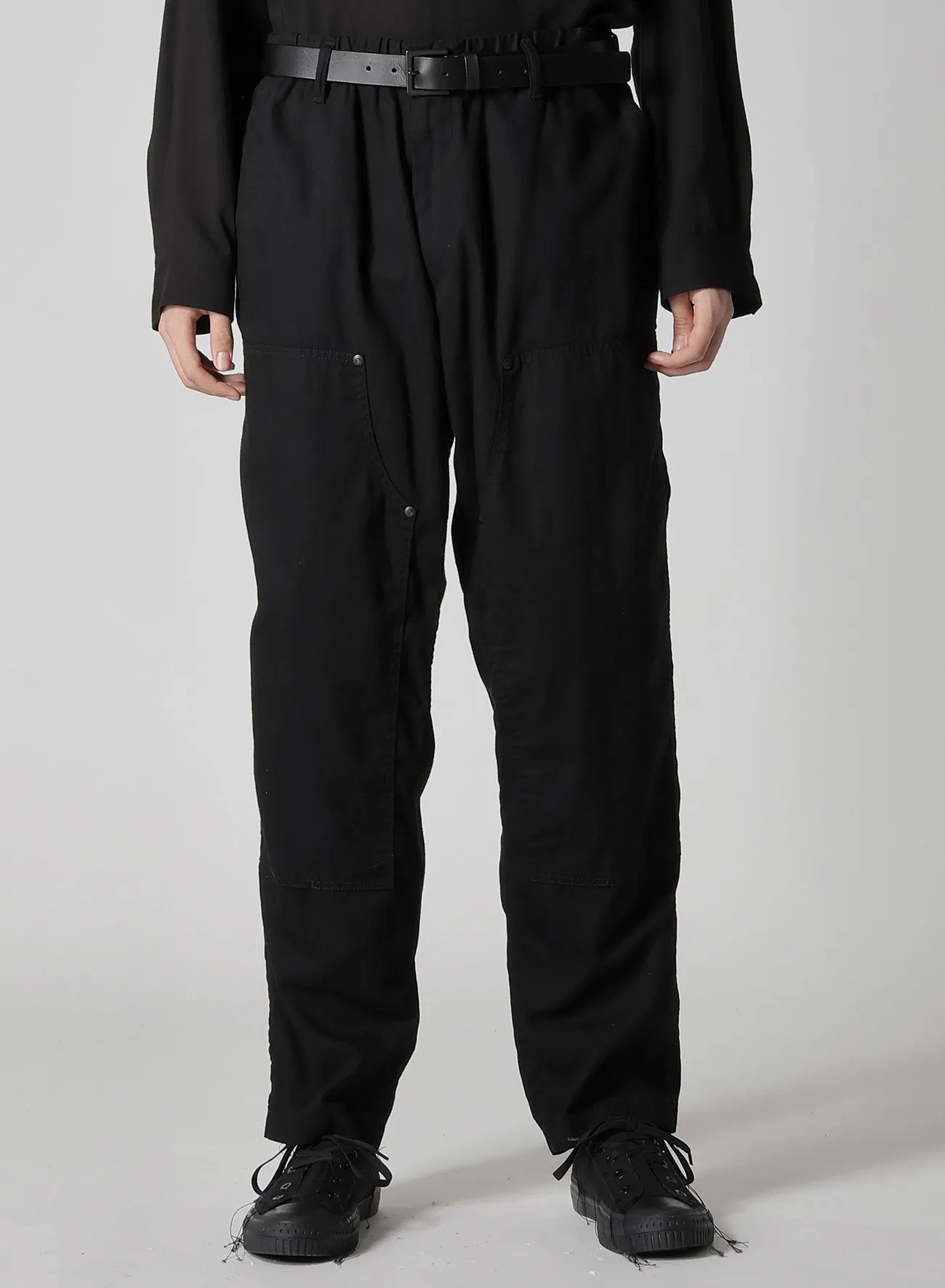 BLACK SCANDAL OXFORD DOUBLE KNEE WORK PANTS