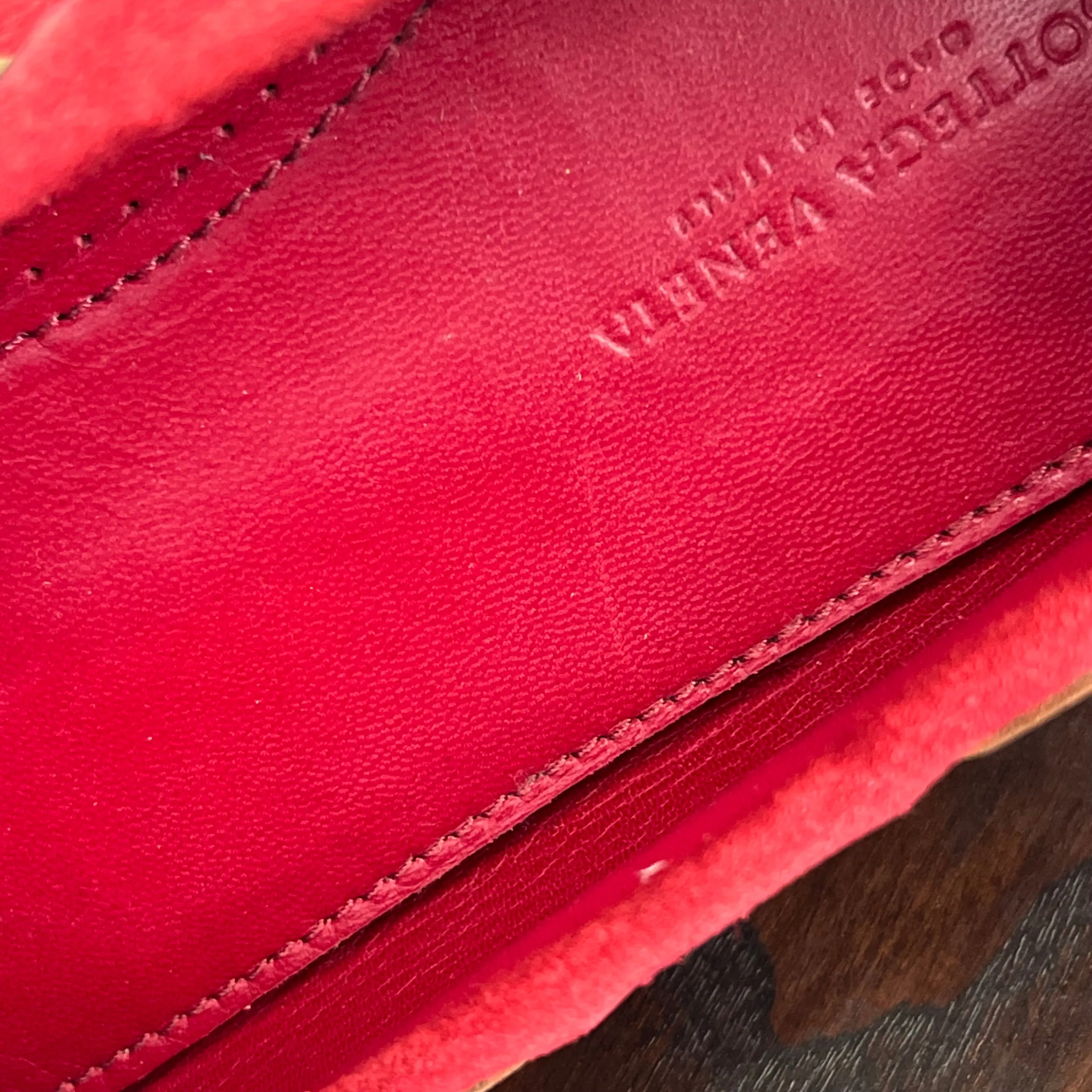 Bottega Veneta Red Intrecciato Suede Bow Slip On Loafers | Pre Loved |