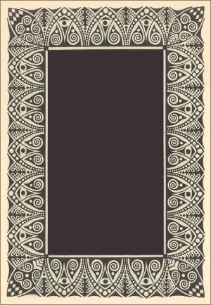 BR-121 Patterned Frame - Vintage Image