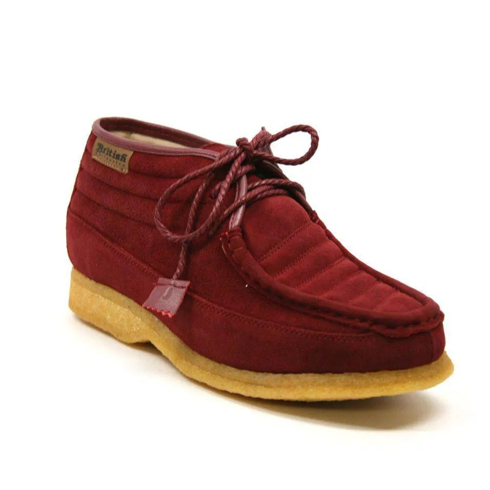 British Walkers Castle Men's Leather and Suede Three Quarter Lace Up Shoes