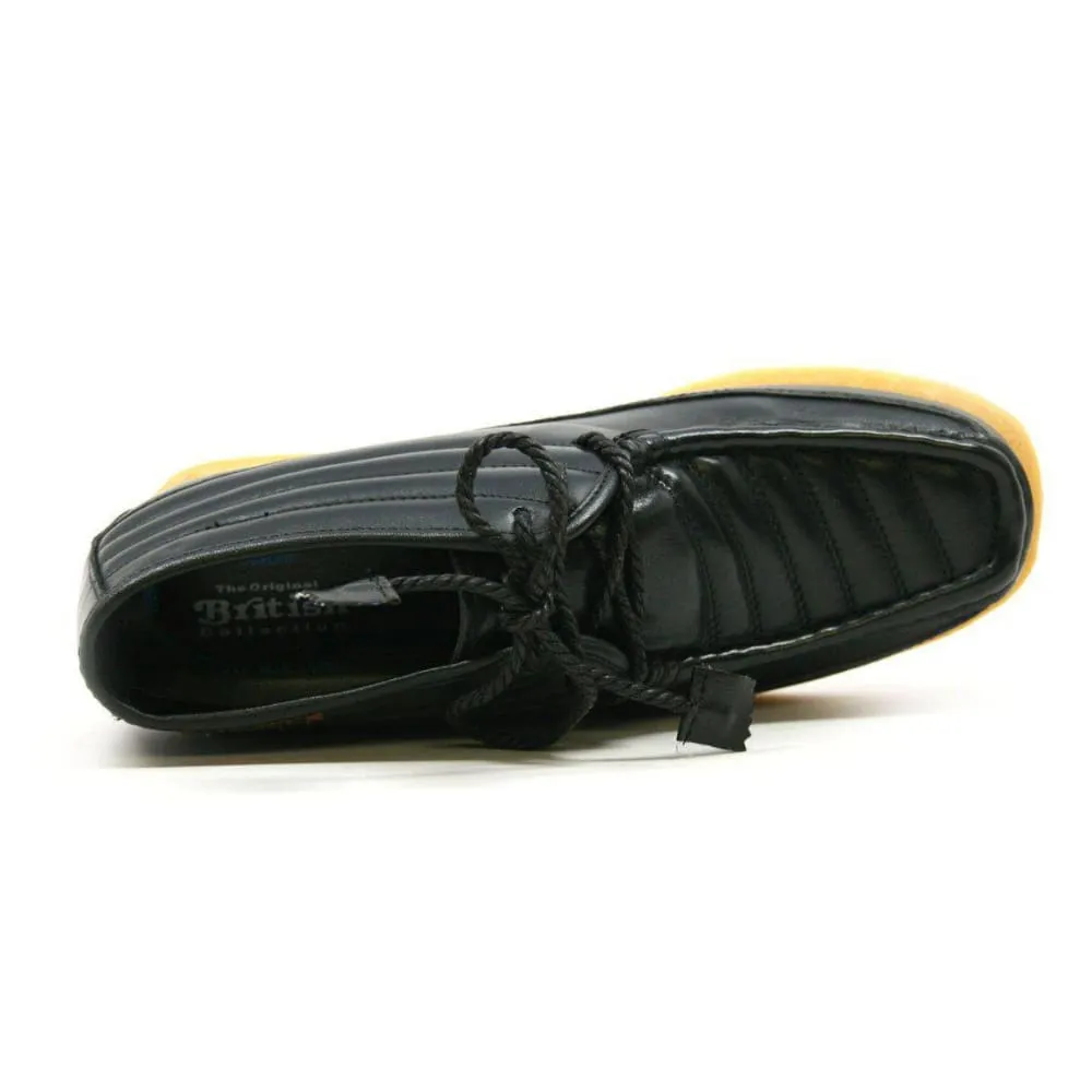 British Walkers Castle Men's Leather and Suede Three Quarter Lace Up Shoes