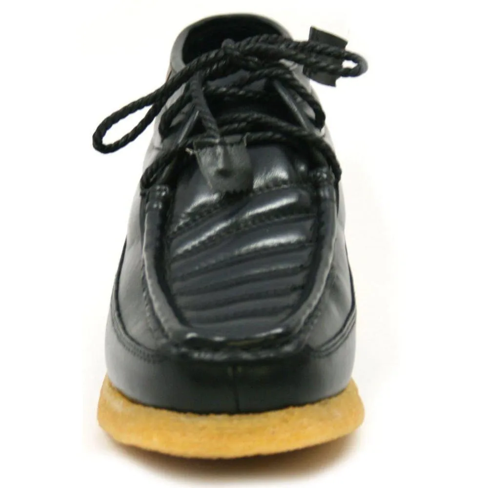 British Walkers Castle Men's Leather and Suede Three Quarter Lace Up Shoes
