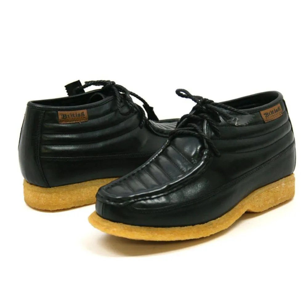 British Walkers Castle Men's Leather and Suede Three Quarter Lace Up Shoes