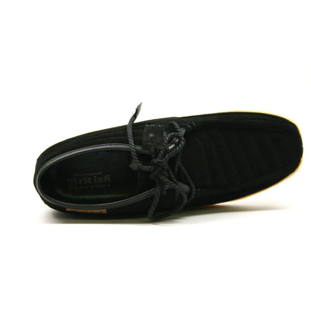 British Walkers Castle Men's Leather and Suede Three Quarter Lace Up Shoes