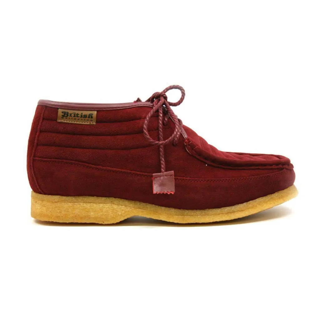 British Walkers Castle Men's Leather and Suede Three Quarter Lace Up Shoes