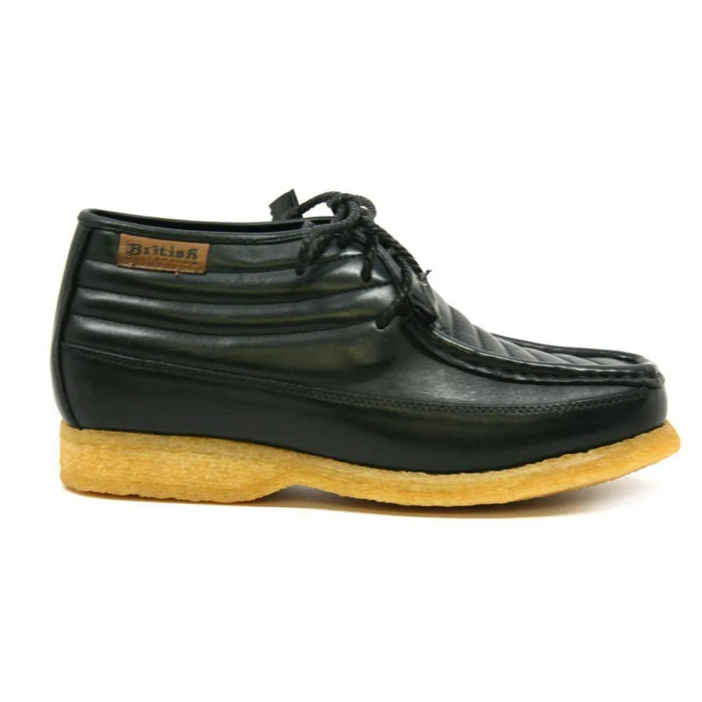 British Walkers Castle Men's Leather and Suede Three Quarter Lace Up Shoes