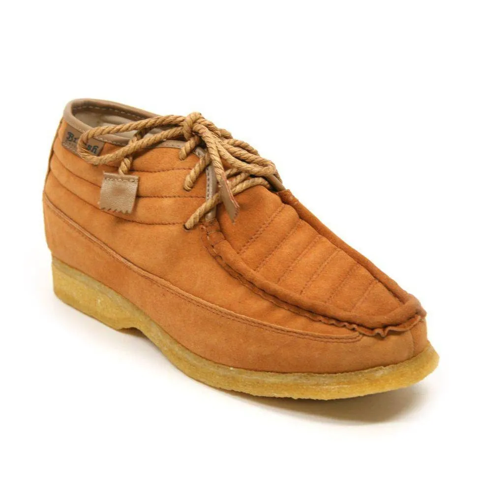 British Walkers Castle Men's Leather and Suede Three Quarter Lace Up Shoes