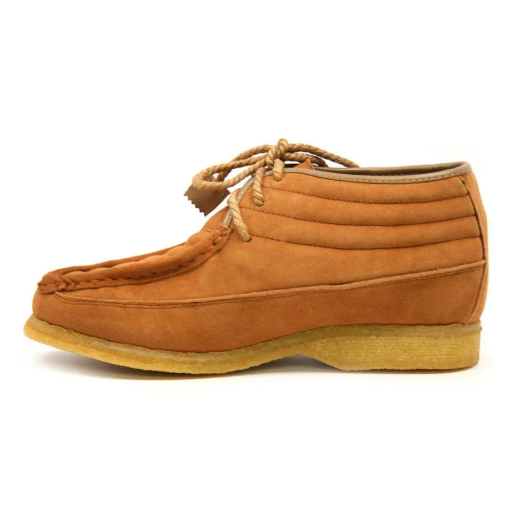 British Walkers Castle Men's Leather and Suede Three Quarter Lace Up Shoes