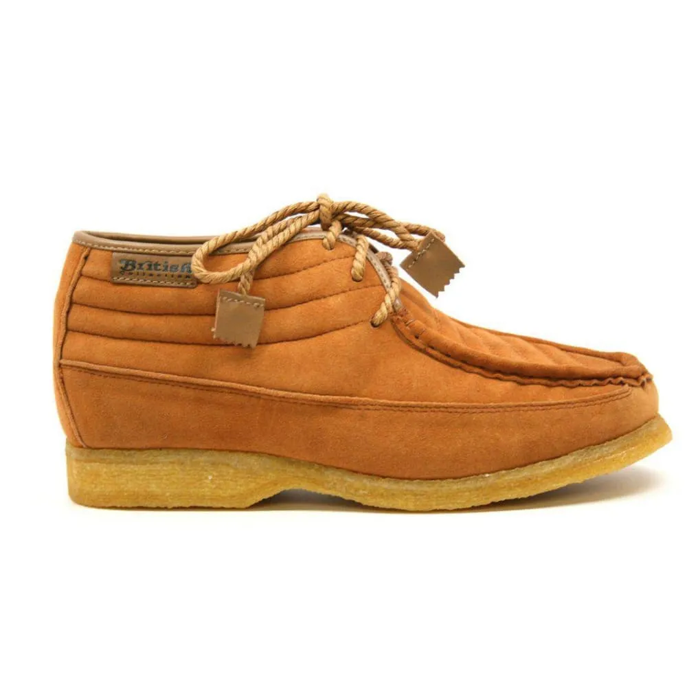 British Walkers Castle Men's Leather and Suede Three Quarter Lace Up Shoes