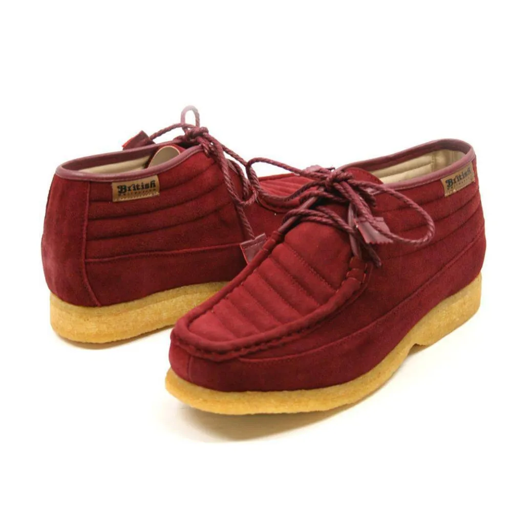 British Walkers Castle Men's Leather and Suede Three Quarter Lace Up Shoes