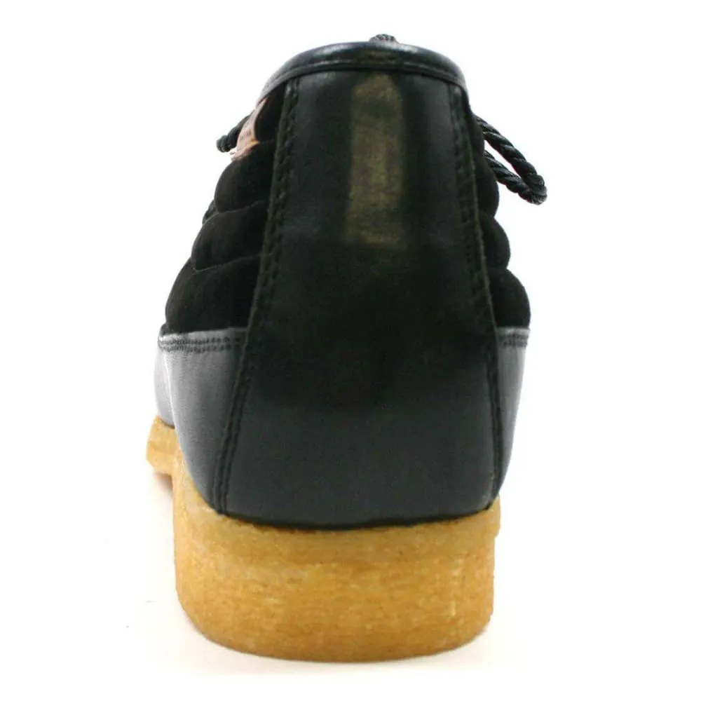 British Walkers Castle Men's Leather and Suede Three Quarter Lace Up Shoes