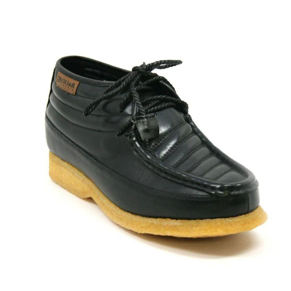British Walkers Castle Men's Leather and Suede Three Quarter Lace Up Shoes