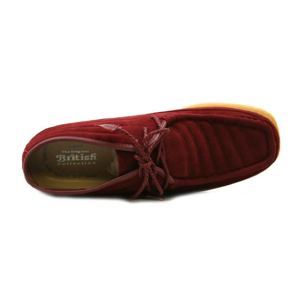 British Walkers Castle Men's Leather and Suede Three Quarter Lace Up Shoes