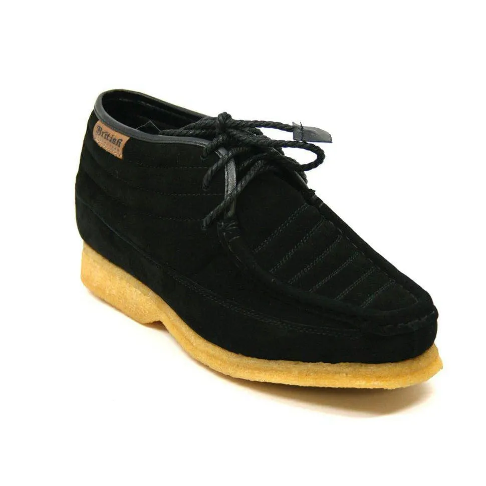 British Walkers Castle Men's Leather and Suede Three Quarter Lace Up Shoes