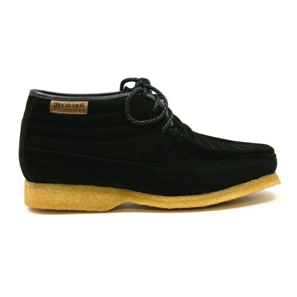 British Walkers Castle Men's Leather and Suede Three Quarter Lace Up Shoes