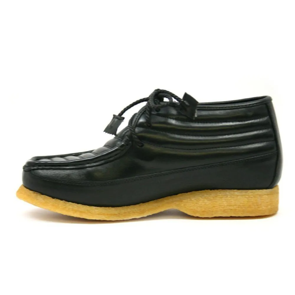 British Walkers Castle Men's Leather and Suede Three Quarter Lace Up Shoes