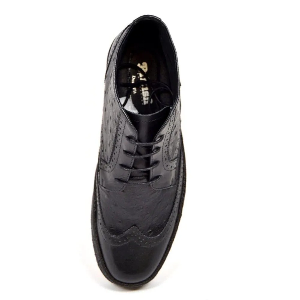 British Walkers Playboy Wingtip Limited Edition Men's Ostrich Leather High Top
