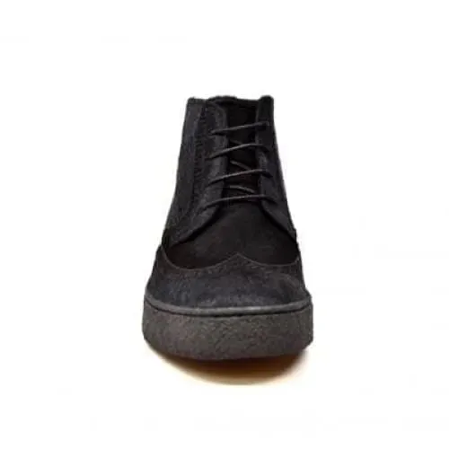 British Walkers Playboy Wingtip Men's Two Tone Black Leather and Suede